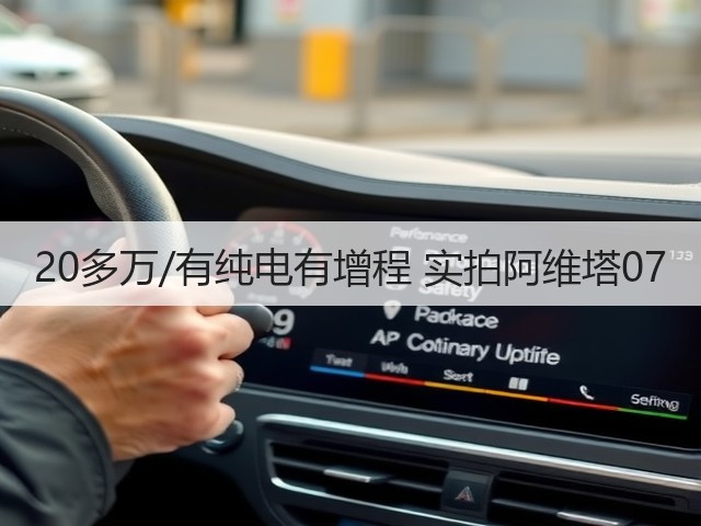 20多万/有纯电有增程 实拍阿维塔07(图2)