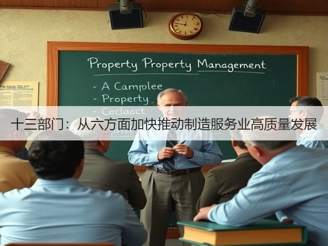 十三部门：从六方面加快推动制造服务业高质量发展(图1)