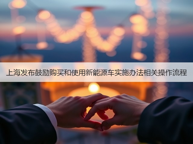 上海发布鼓励购买和使用新能源车实施办法相关操作流程(图1)