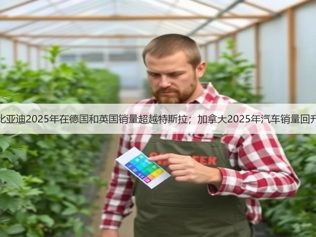 【国际快讯】比亚迪2025年在德国和英国销量超越特斯拉；加拿大2025年汽车销量回升至疫情前水平(图3)