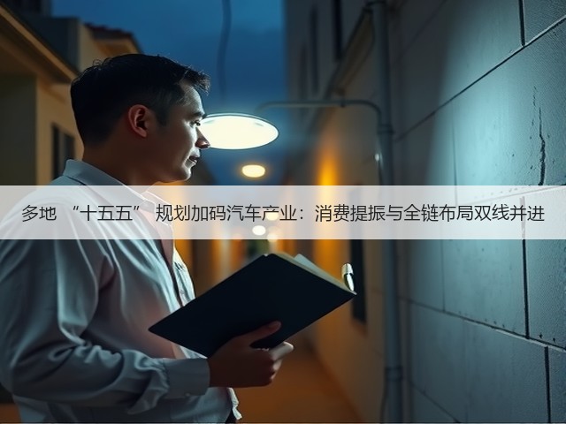 多地 “十五五” 规划加码汽车产业:消费提振与全链布局双线并进(图2) 多地 “十五五” 规划加码汽车产业:消费提振与全链布局双线并进(图2)
