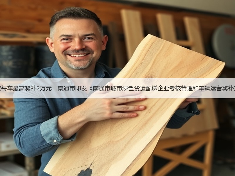 每年度每车最高奖补2万元，南通市印发《南通市城市绿色货运配送企业考核管理和车辆运营奖