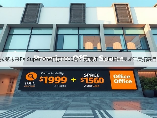 法拉第未来FX Super One再获2000台付费预订，称已提前完成年度拓展目标(图1)