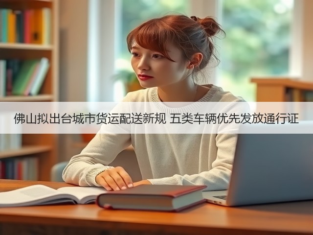 佛山拟出台城市货运配送新规 五类车辆优先发放通行证(图1) 佛山拟出台城市货运配送新规 五类车辆优先发放通行证(图1)