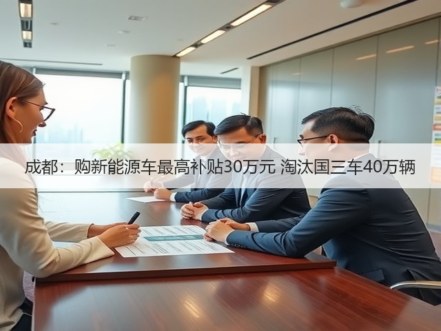 成都：购新能源车最高补贴30万元 淘汰国三车40万辆(图2)