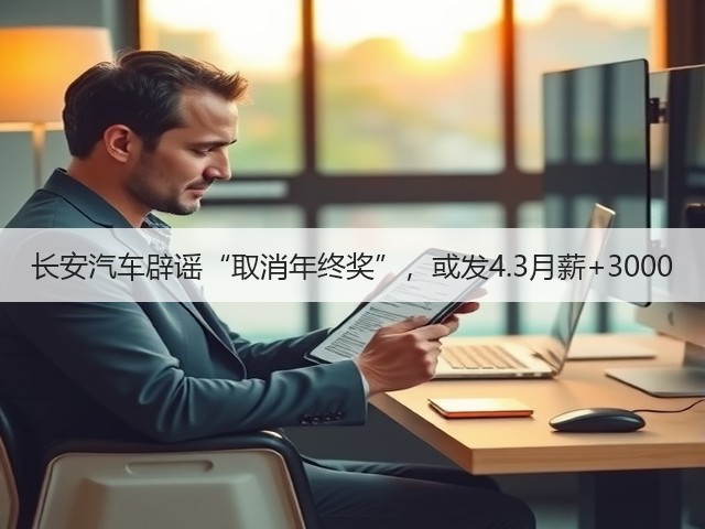 长安汽车辟谣“取消年终奖”，或发4.3月薪+3000(图3)
