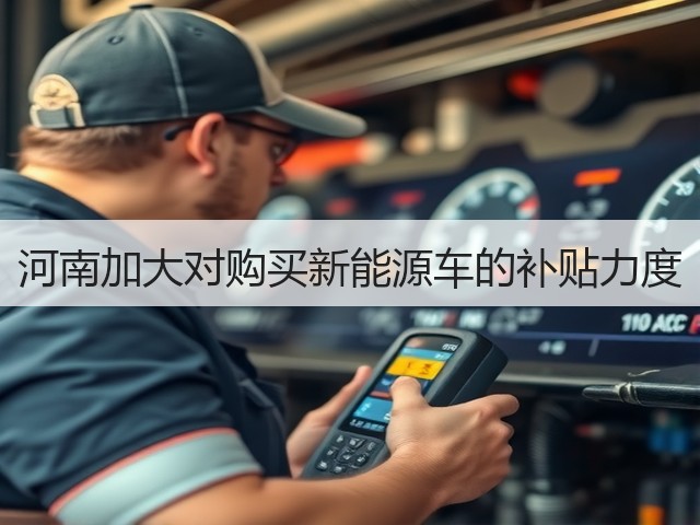 河南加大对购买新能源车的补贴力度(图1)