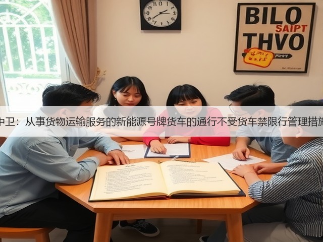 宁夏中卫：从事货物运输服务的新能源号牌货车的通行不受货车禁限行管理措施限制(图2)