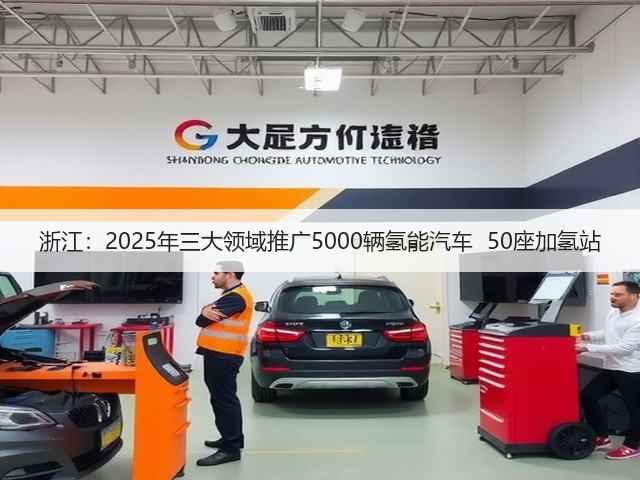 浙江:2025年三大领域推广5000辆氢能汽车 50座加氢站(图1) 浙江:2025年三大领域推广5000辆氢能汽车 50座加氢站(图1)