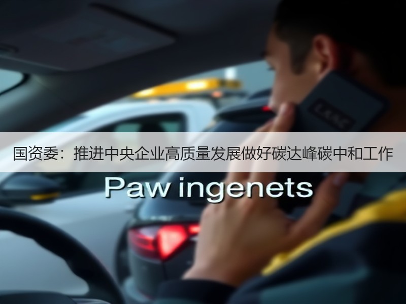 国资委：推进中央企业高质量发展做好碳达峰碳中和工作
