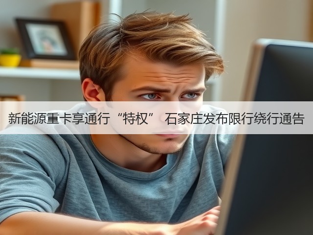 新能源重卡享通行“特权” 石家庄发布限行绕行通告(图1)