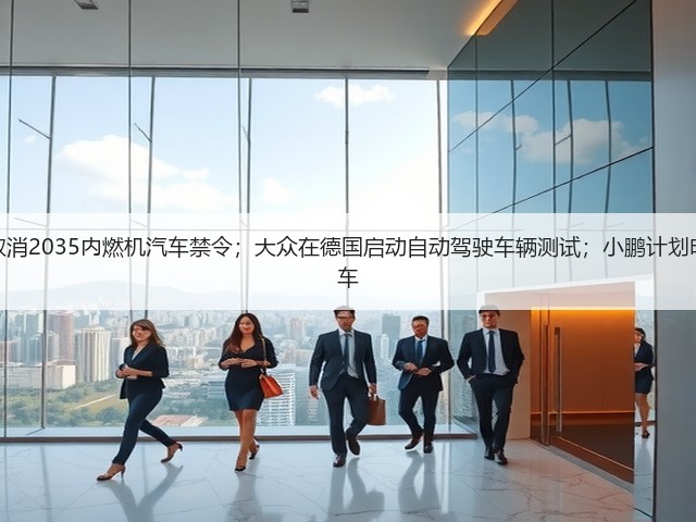 【国际快讯】曝欧盟将取消2035内燃机汽车禁令;大众在德国启动自动驾驶车辆测试;小鹏计划明年在马来西亚生产电动车(图3) 【国际快讯】曝欧盟将取消2035内燃机汽车禁令;大众在德国启动自动驾驶车辆测试;小鹏计划明年在马来西亚生产电动车(图3)