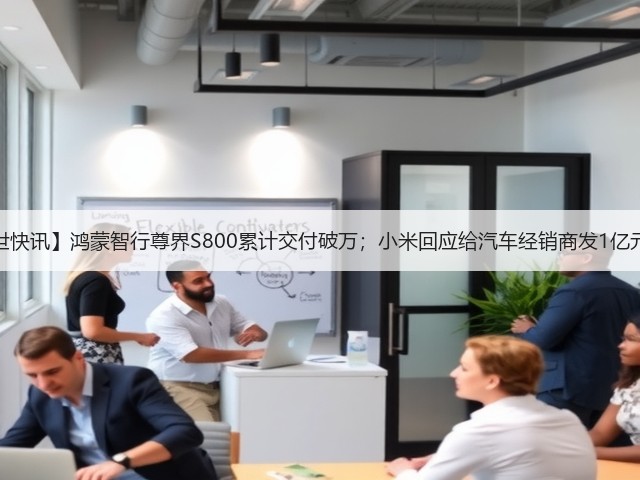 【盖世快讯】鸿蒙智行尊界S800累计交付破万；小米回应给汽车经销商发1亿元红包(图2)