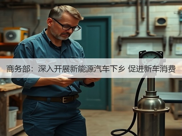 商务部：深入开展新能源汽车下乡 促进新车消费(图1)