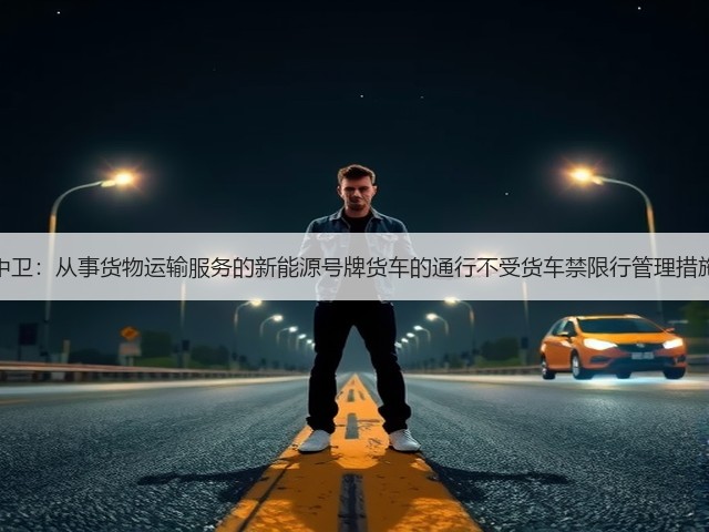 宁夏中卫：从事货物运输服务的新能源号牌货车的通行不受货车禁限行管理措施限制(图1)
