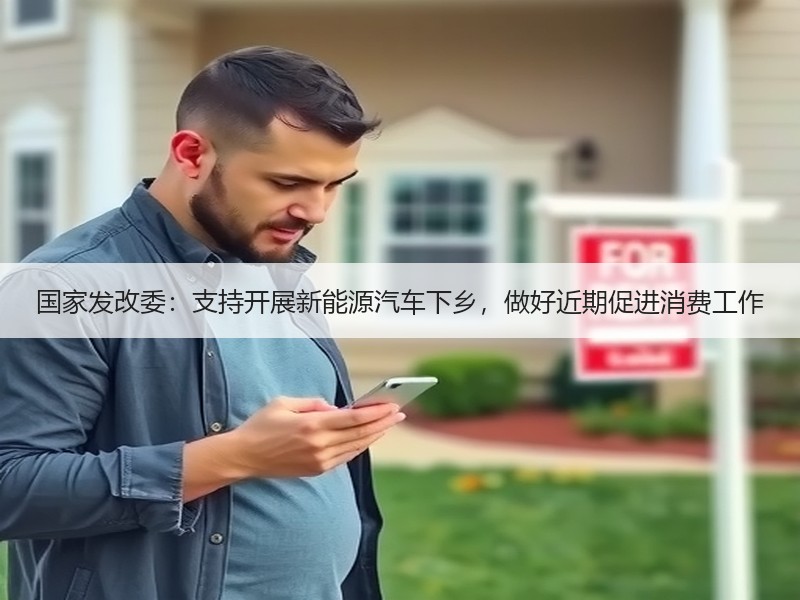 国家发改委：支持开展新能源汽车下乡，做好近期促进消费工作