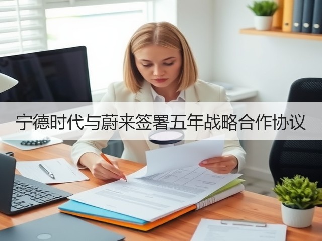 宁德时代与蔚来签署五年战略合作协议(图3) 宁德时代与蔚来签署五年战略合作协议(图3)
