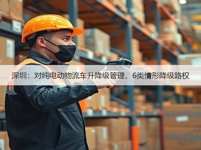 深圳：对纯电动物流车升降级管理，6类情形降级路权(图1)
