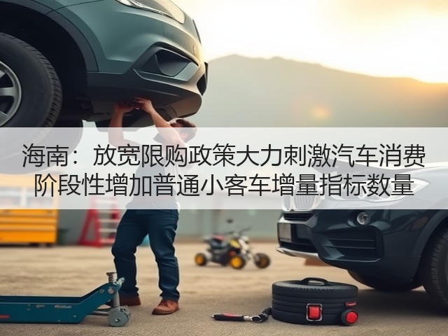海南:放宽限购政策大力刺激汽车消费 阶段性增加普通小客车增量指标数量(图1) 海南:放宽限购政策大力刺激汽车消费 阶段性增加普通小客车增量指标数量(图1)