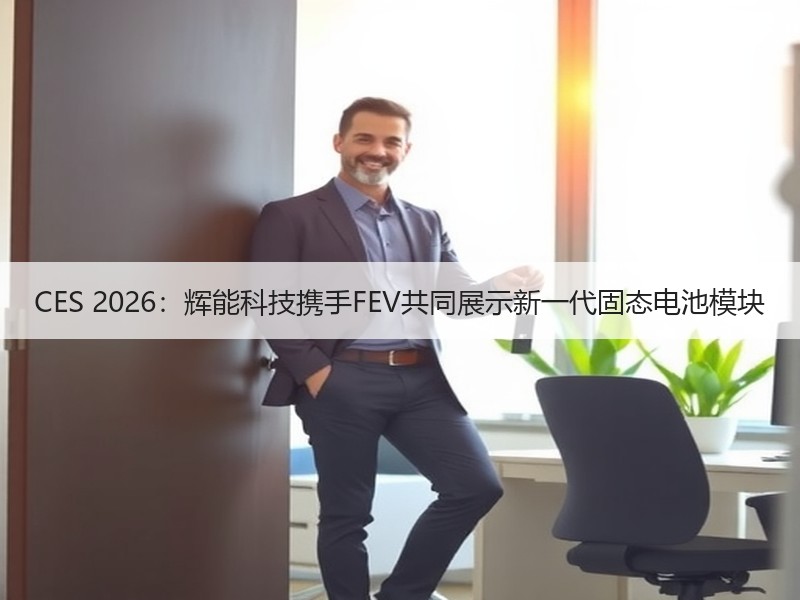 CES 2026：辉能科技携手FEV共同展示新一代固态电池模块