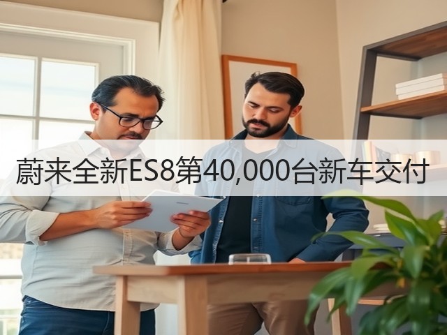 蔚来全新ES8第40,000台新车交付(图2) 蔚来全新ES8第40,000台新车交付(图2)