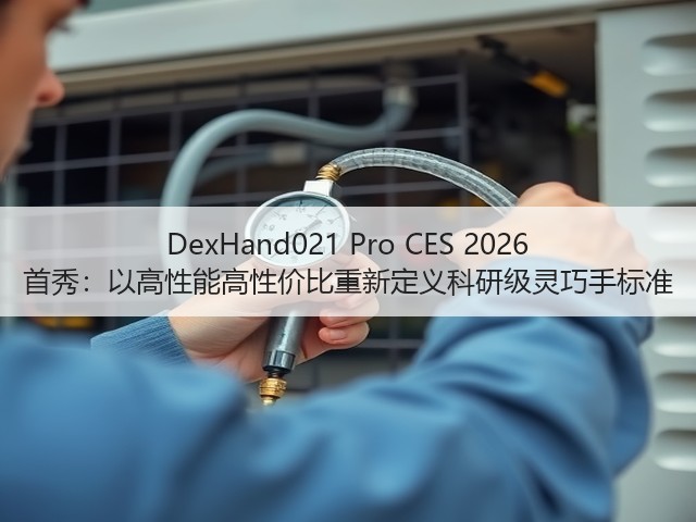 DexHand021 Pro CES 2026 首秀：以高性能高性价比重新定义科研级灵巧手标准(图3)