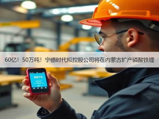 60亿！50万吨！宁德时代拟控股公司将在内蒙古扩产磷酸铁锂(图3)