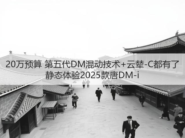 20万预算 第五代DM混动技术+云辇-C都有了 静态体验2025款唐DM-i(图3)