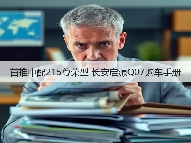 首推中配215尊荣型 长安启源Q07购车手册(图1) 首推中配215尊荣型 长安启源Q07购车手册(图1)