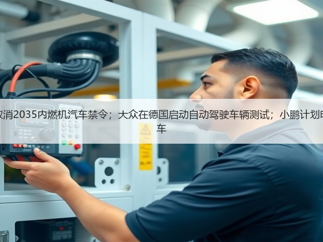 【国际快讯】曝欧盟将取消2035内燃机汽车禁令;大众在德国启动自动驾驶车辆测试;小鹏计划明年在马来西亚生产电动车(图1) 【国际快讯】曝欧盟将取消2035内燃机汽车禁令;大众在德国启动自动驾驶车辆测试;小鹏计划明年在马来西亚生产电动车(图1)