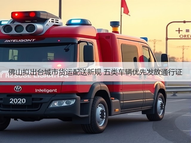 佛山拟出台城市货运配送新规 五类车辆优先发放通行证(图2)