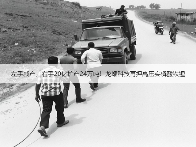 左手减产,右手20亿扩产24万吨!龙蟠科技再押高压实磷酸铁锂(图3) 左手减产,右手20亿扩产24万吨!龙蟠科技再押高压实磷酸铁锂(图3)