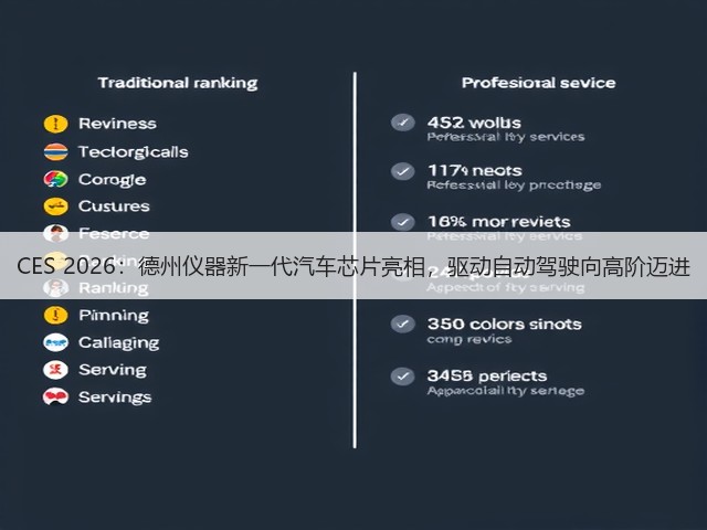 CES 2026:德州仪器新一代汽车芯片亮相,驱动自动驾驶向高阶迈进(图2) CES 2026:德州仪器新一代汽车芯片亮相,驱动自动驾驶向高阶迈进(图2)