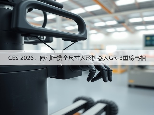 CES 2026:傅利叶携全尺寸人形机器人GR-3重磅亮相(图2) CES 2026:傅利叶携全尺寸人形机器人GR-3重磅亮相(图2)