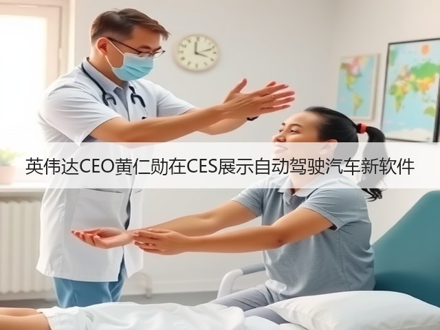 英伟达CEO黄仁勋在CES展示自动驾驶汽车新软件(图1) 英伟达CEO黄仁勋在CES展示自动驾驶汽车新软件(图1)