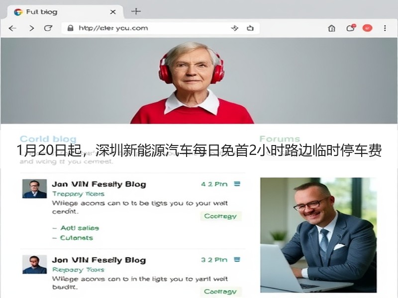 1月20日起，深圳新能源汽车每日免首2小时路边临时停车费